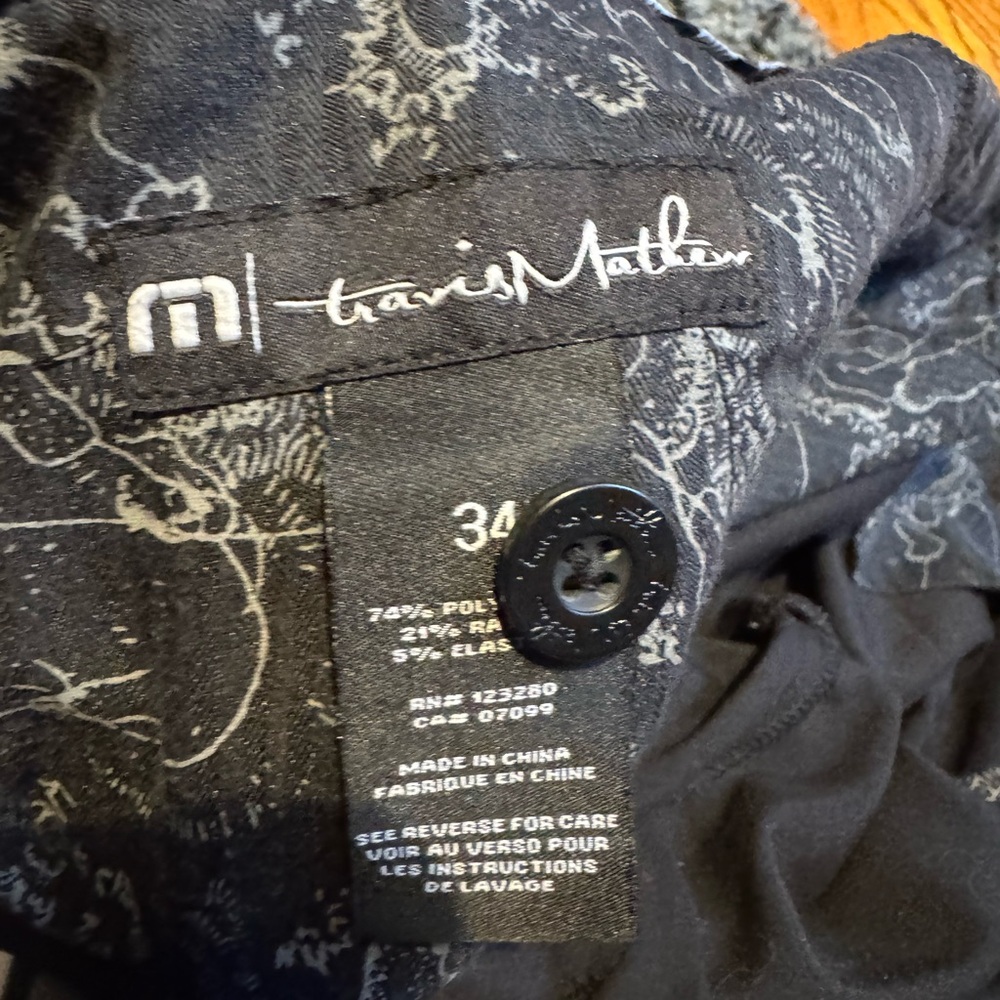 Travis Mathew Black Men Golf Pants Elastic in waistband #30